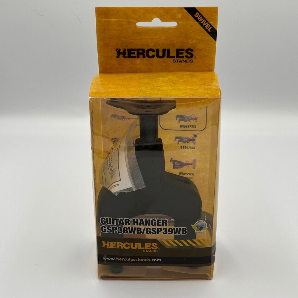 Hercules Guitar Hanger GSP39WB Swivel Wall Mount for Acoustic Electric Bass
